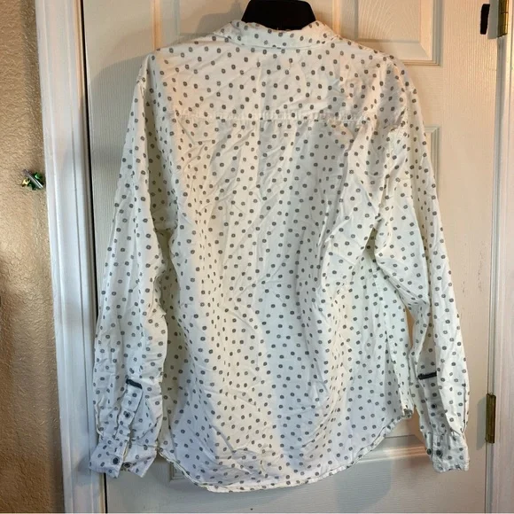 Royal Testimony Mens L LARGE Button Down Shirt Long Sleeve Fit Floral (STAINED) - Picture 7 of 12